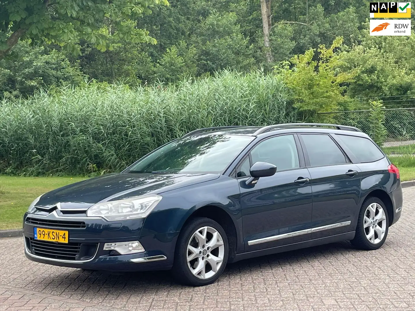 Citroen C5 Tourer 1.6 THP Business/AIRCO/CRUISE/HALF LEDER/NA Blauw - 1
