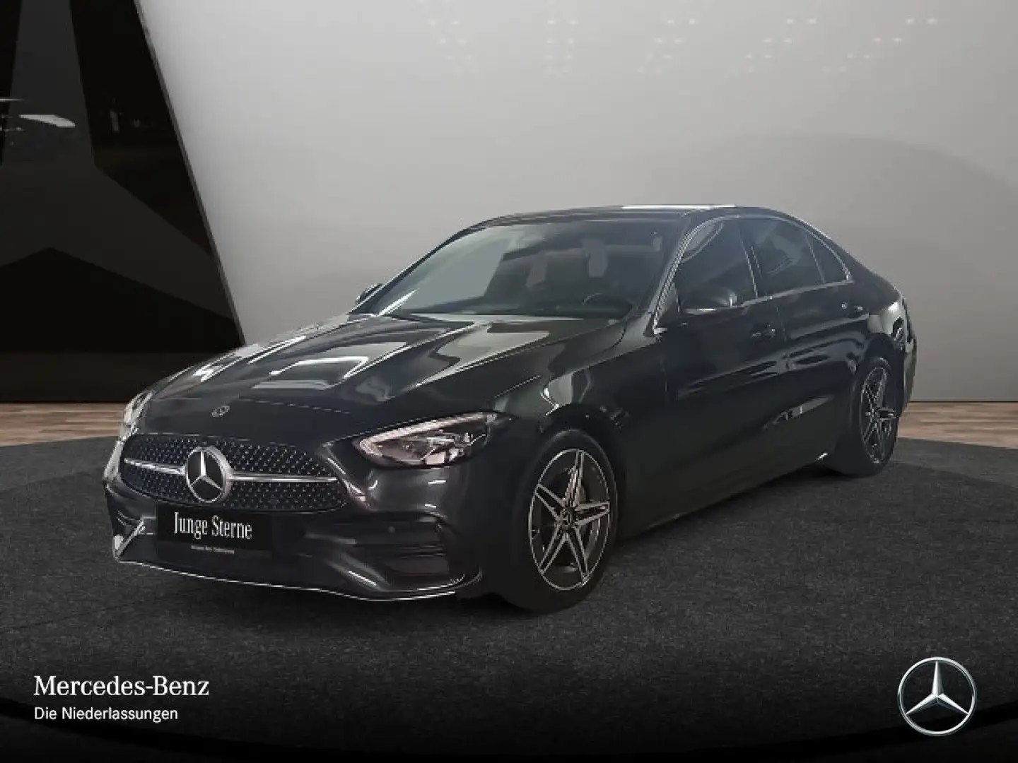 Mercedes-Benz C 200 4M AMG+LED+BURMESTER+KAMERA+TOTW+KEYLESS+9G Gris - 2