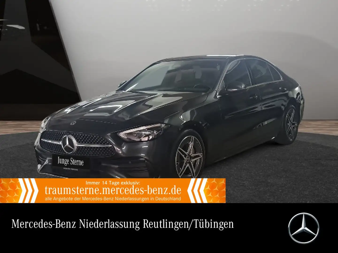 Mercedes-Benz C 200 4M AMG+LED+BURMESTER+KAMERA+TOTW+KEYLESS+9G Gris - 1