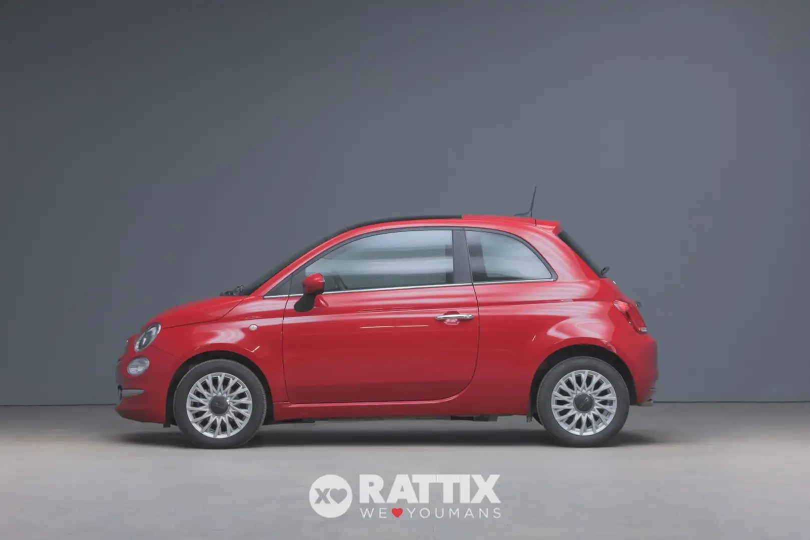 Fiat 500 1.0 Hybrid 70CV Dolcevita + tetto panoramico Rouge - 2