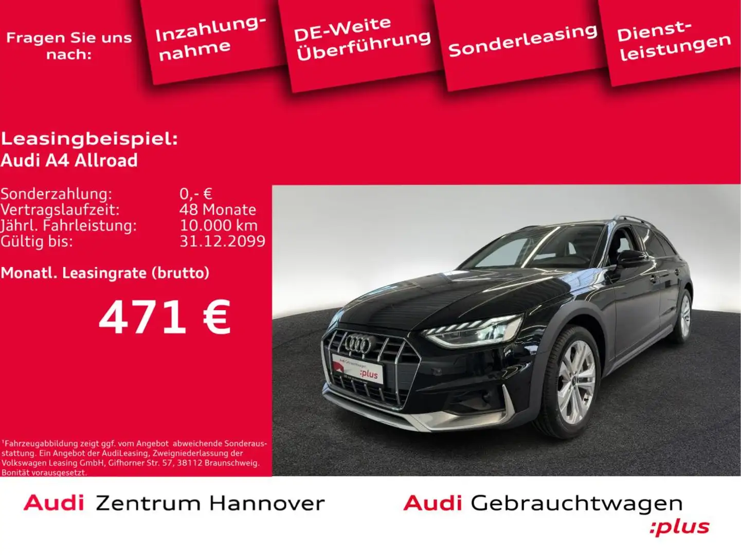 Audi A4 allroad 40 TDI qu. AHK Kamera LED Schwarz - 1