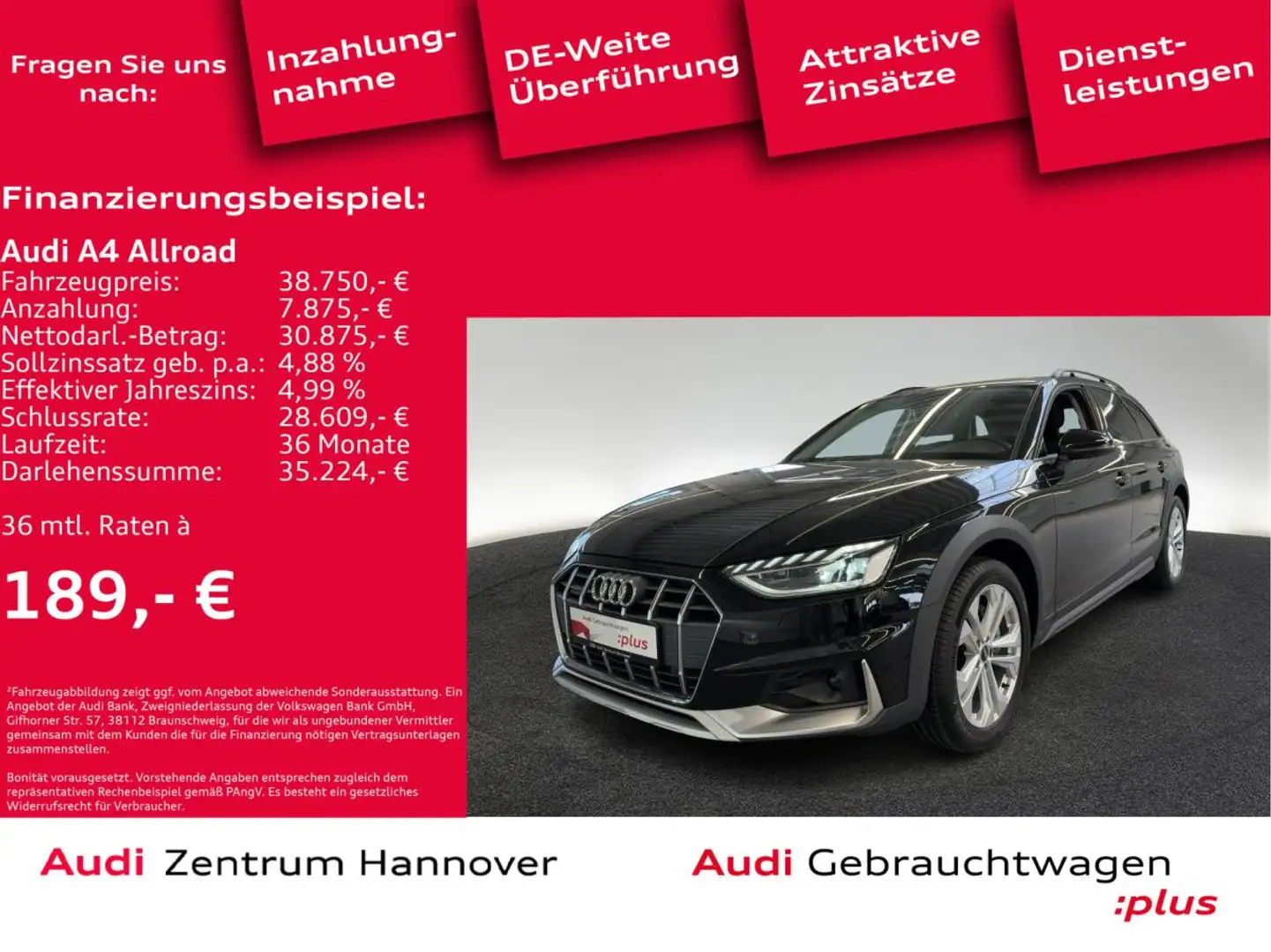 Audi A4 allroad 40 TDI qu. AHK Kamera LED Schwarz - 2