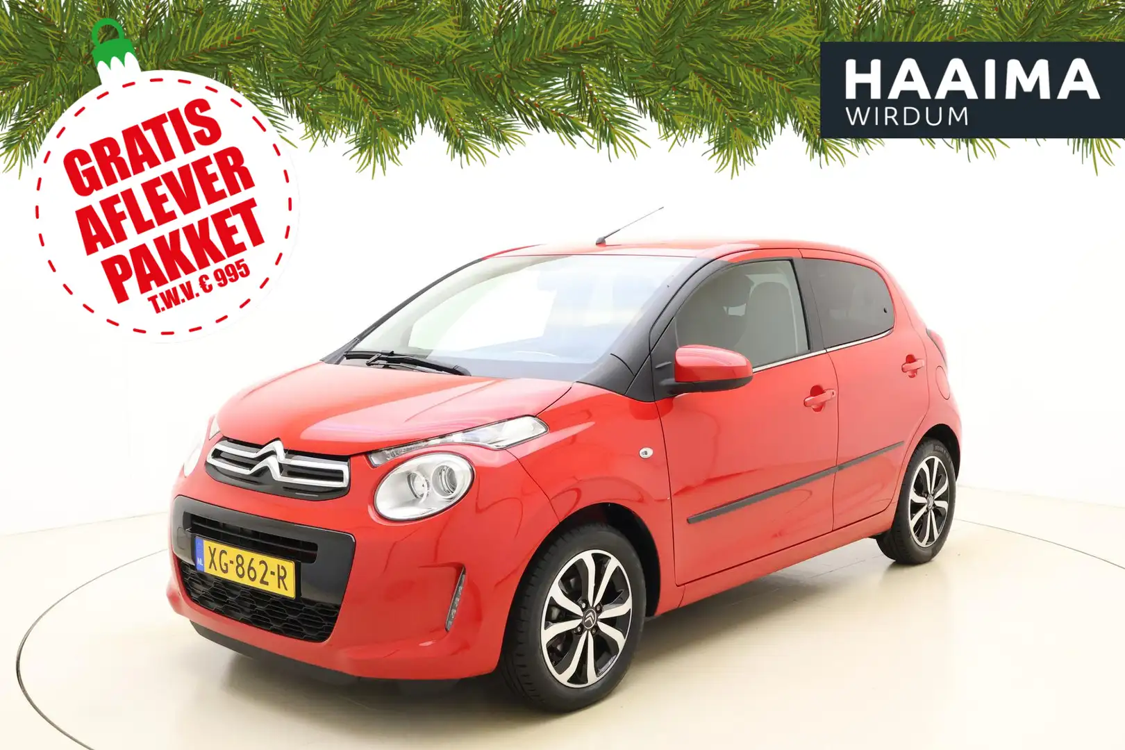 Citroen C1 1.0 VTi Shine 72 PK | Handgeschakeld | Navigatie | Rojo - 1