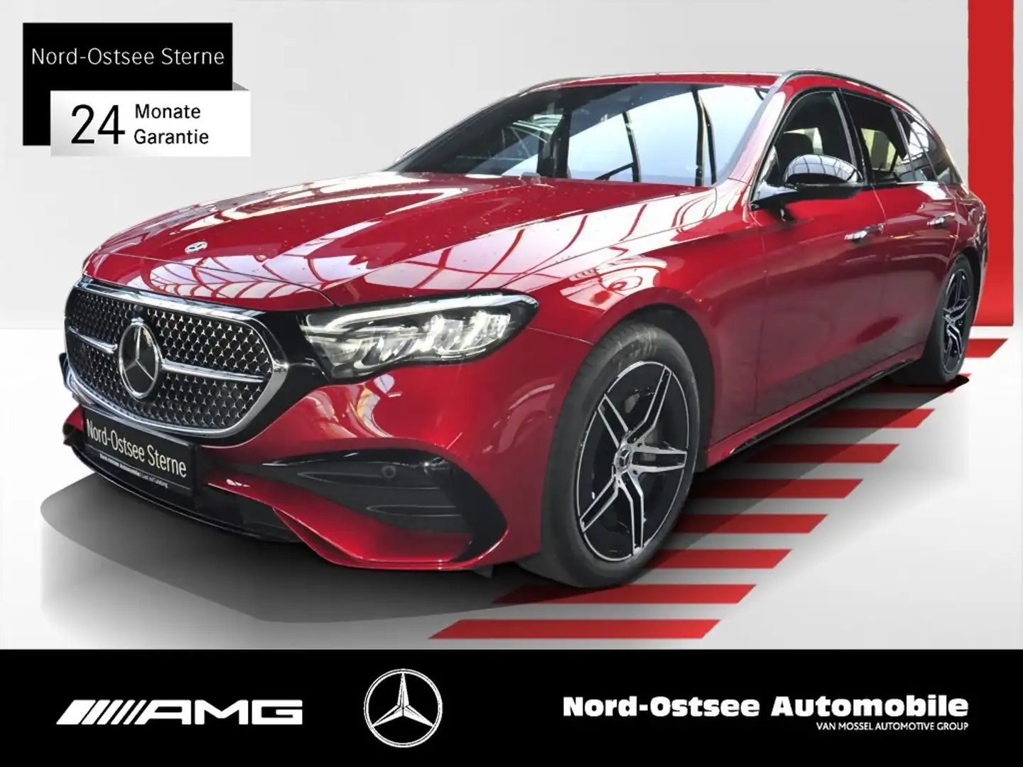 Mercedes-Benz E 300 e T AMG NIGHT DISTRO LED KAMERA AMBIENTE Rosso - 1