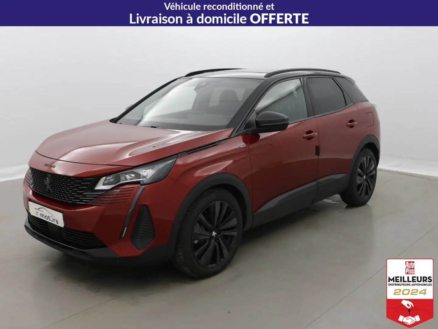 Peugeot 3008 Hybrid 225 e-EAT8 GT +Caméra360 Rouge - 1