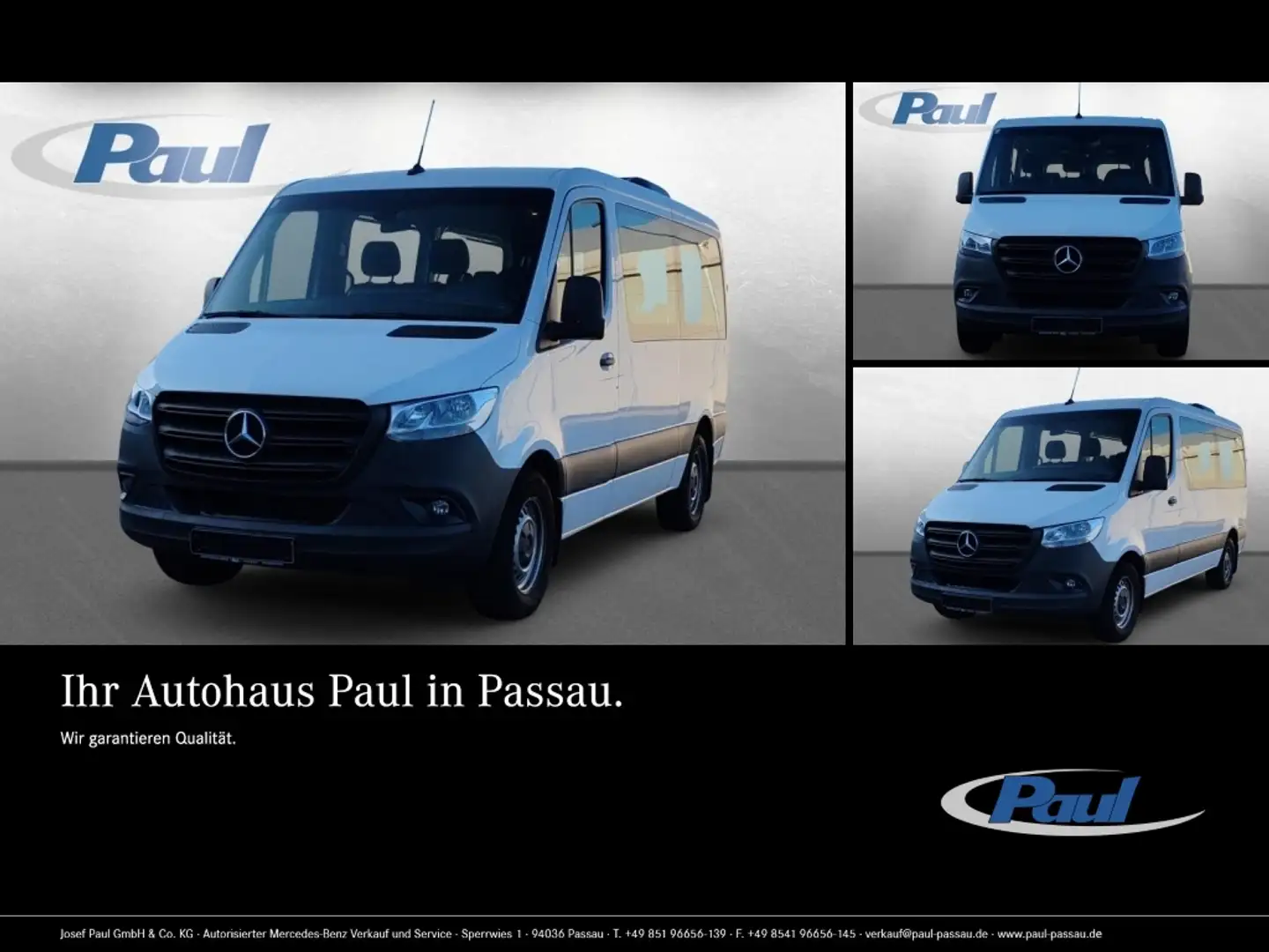 Mercedes-Benz Sprinter 317 CDI Tourer Dachkli+Sthzg+AHK+9G Weiß - 1