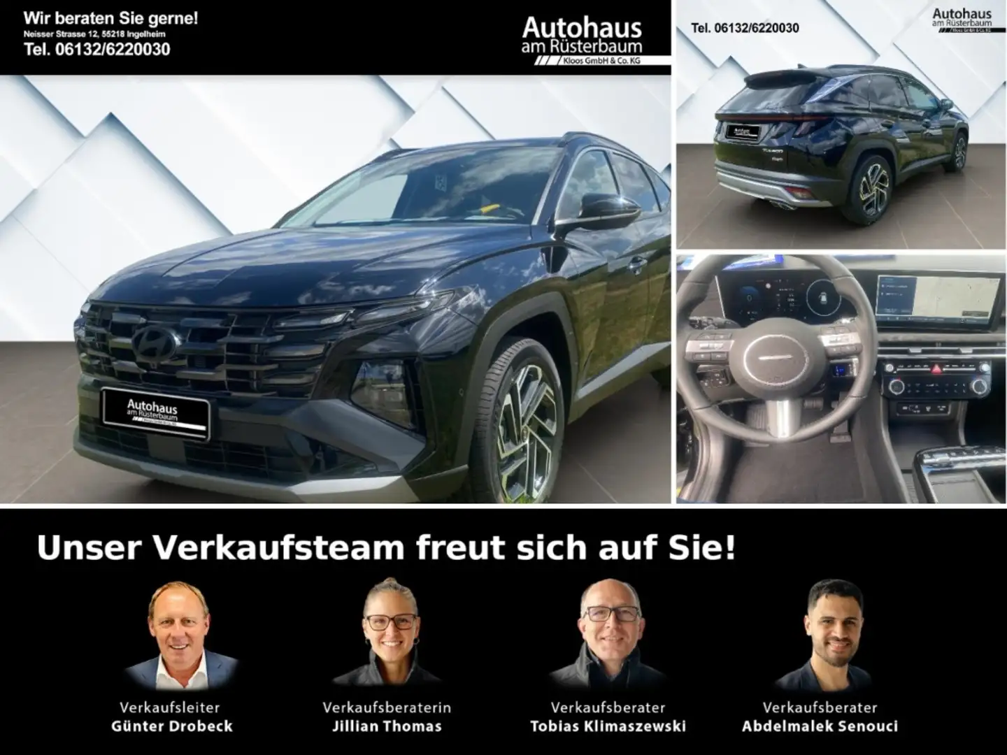 Hyundai TUCSON Prime 4WD  PHEV (MY25) 1.6 6-AT Assistenz-Paket, P Zwart - 1