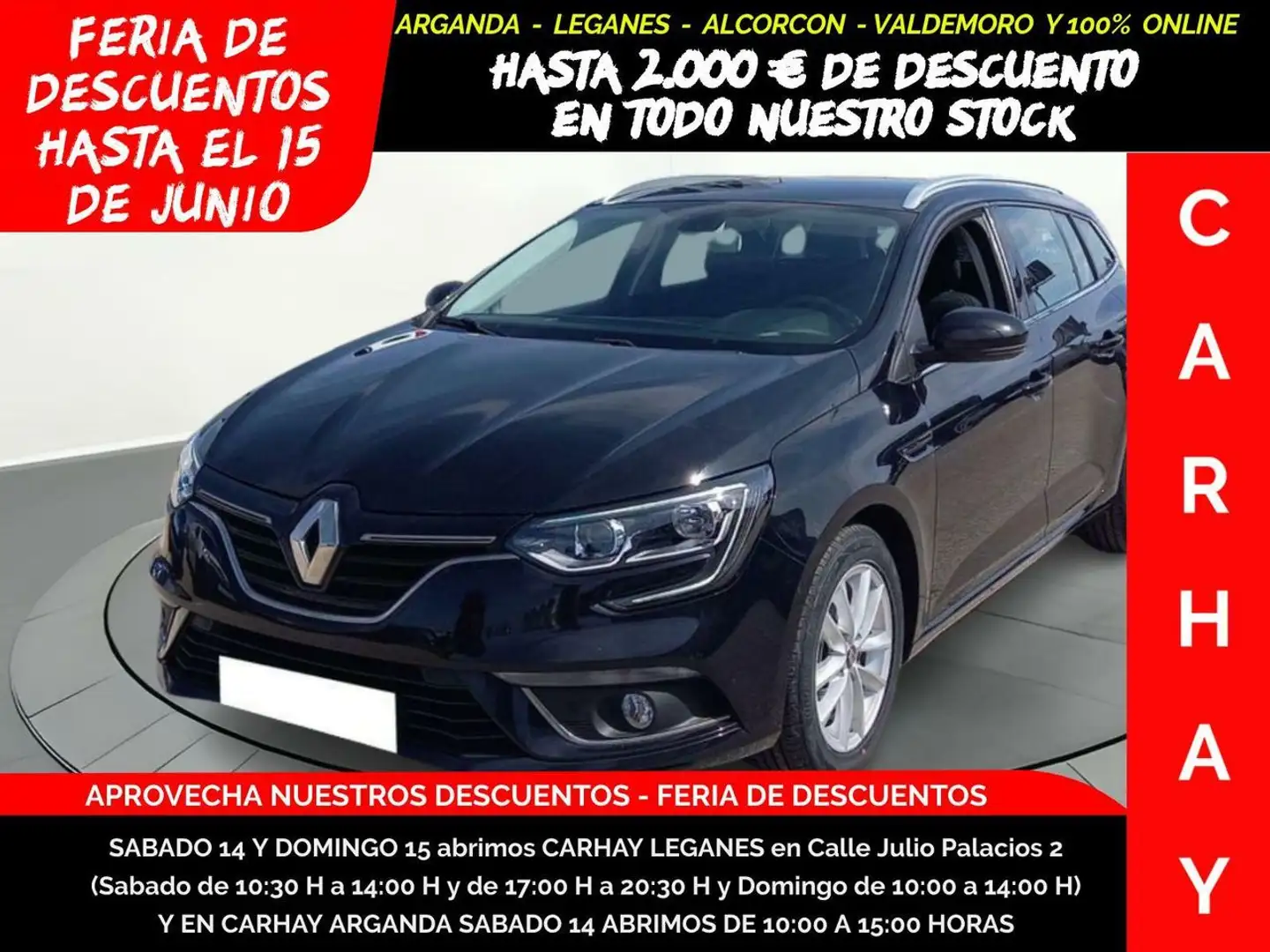 Renault Megane GRAND TOUR 1.5 BLUE DCI CORPORATE EDITIO Negro - 1