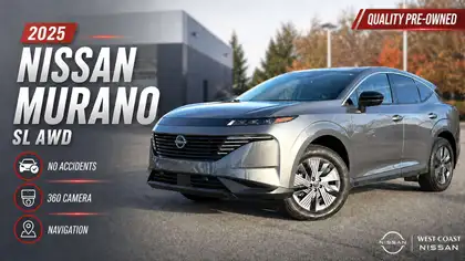 Gray 2025 Nissan Murano SUV / Crossover All-Wheel Drive 9-Speed Automatic