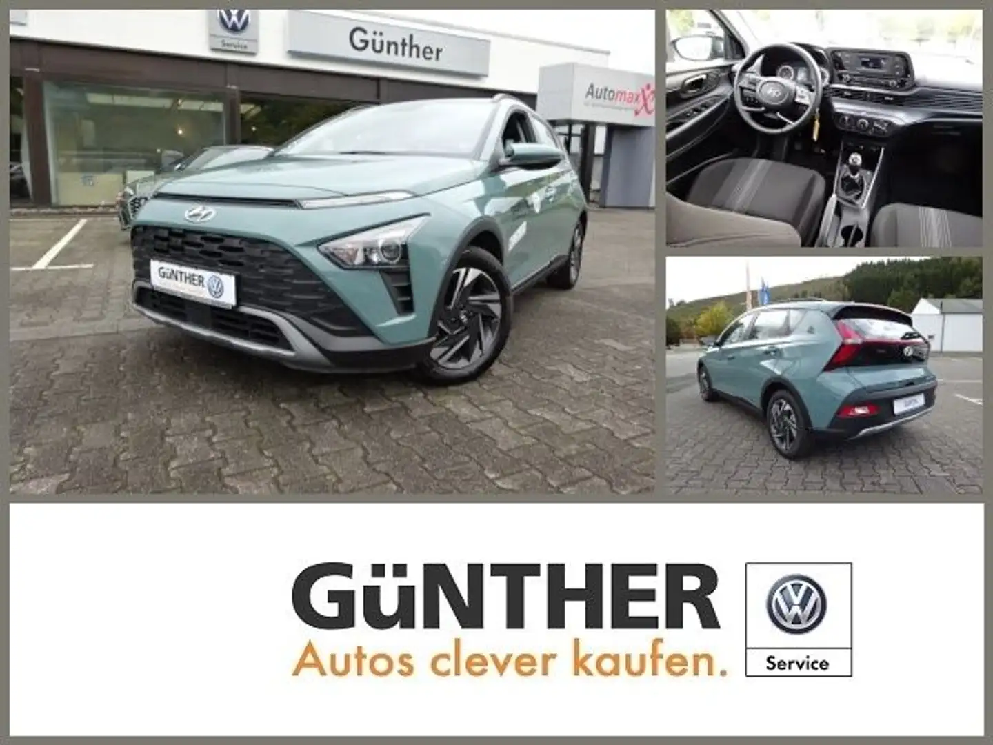 Hyundai BAYON Bayon 1.0 T-GDI Select 2WD*SHZ*LEHZ*Metallic Vert - 1