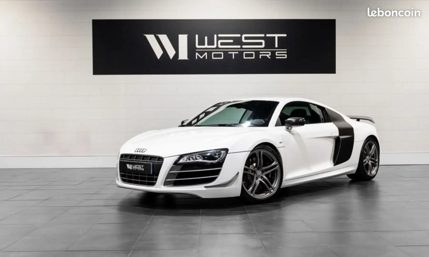 Audi R8 GT Coupe V10 5.2 560 Immat France 1 OF 333 966E-MOIS Weiß - 1