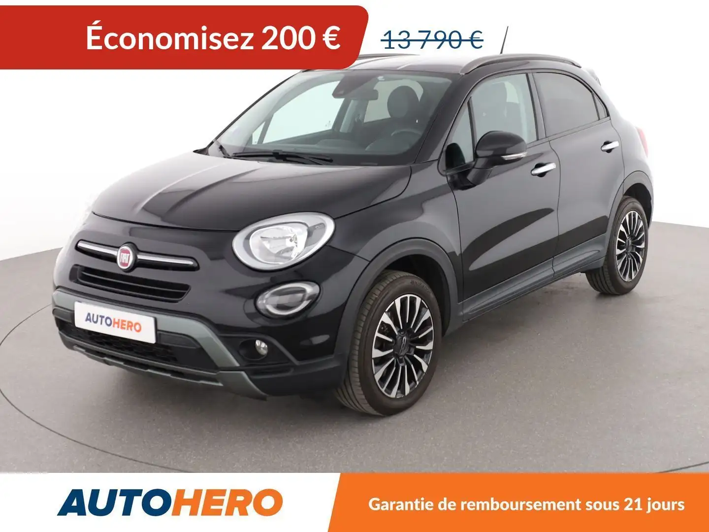 Fiat 500X 1.3 FireFly T T4 Cross DCT Noir - 1
