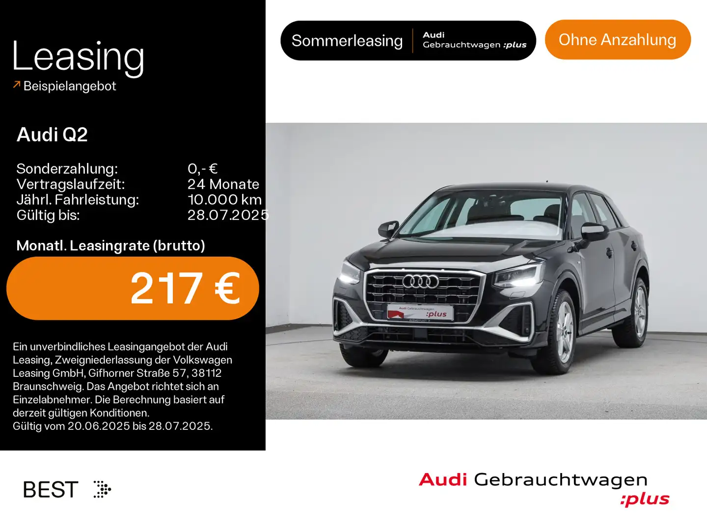Audi Q2 35 TFSI S-LINE*NAVI-PLUS*17ZOLL*SHZ*KLIMA Schwarz - 1