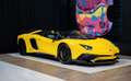 Lamborghini Aventador SV Roadster 6.5 V12 750ch | Immat Française Toit carbone Sièges confort intérieur À partir de 9890-mois Gelb - thumbnail 1