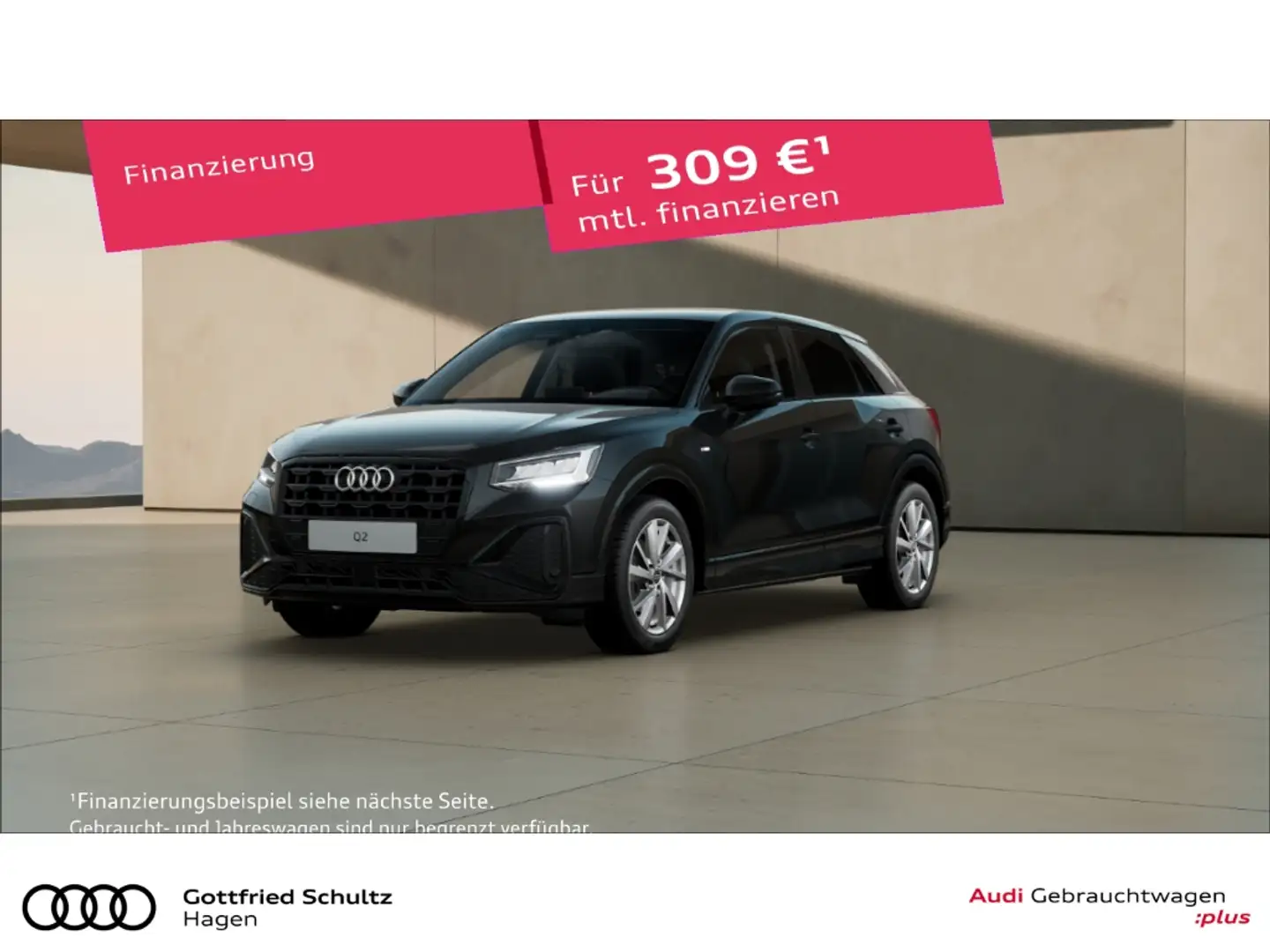 Audi Q2 35 TFSI S-tronic LED MMI SHZ KAMERA S line Schwarz - 1