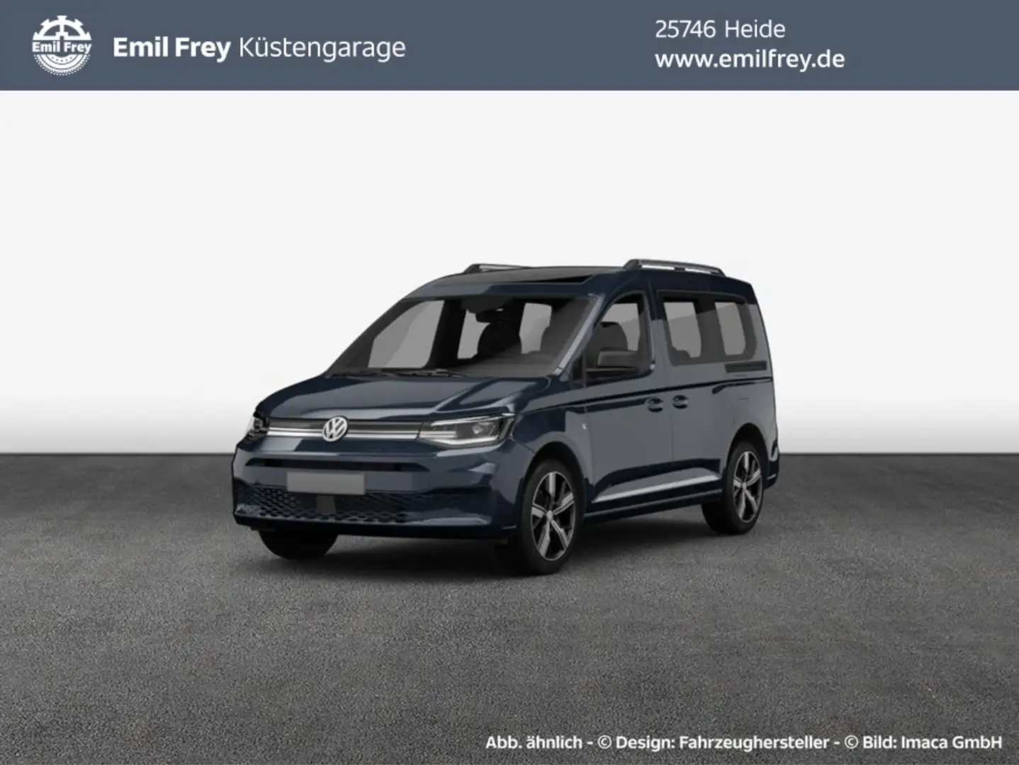 Volkswagen Caddy Motor: 2,0 l TDI EU6 SCR 75 kW Getrie Blau - 1