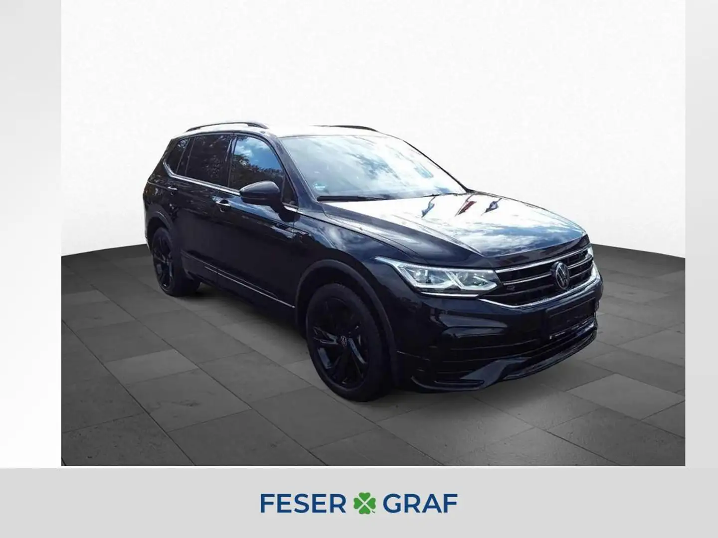 Volkswagen Tiguan Allspace 2.0 TDI DSG R-Line 4M BLACK PANO Schwarz - 1