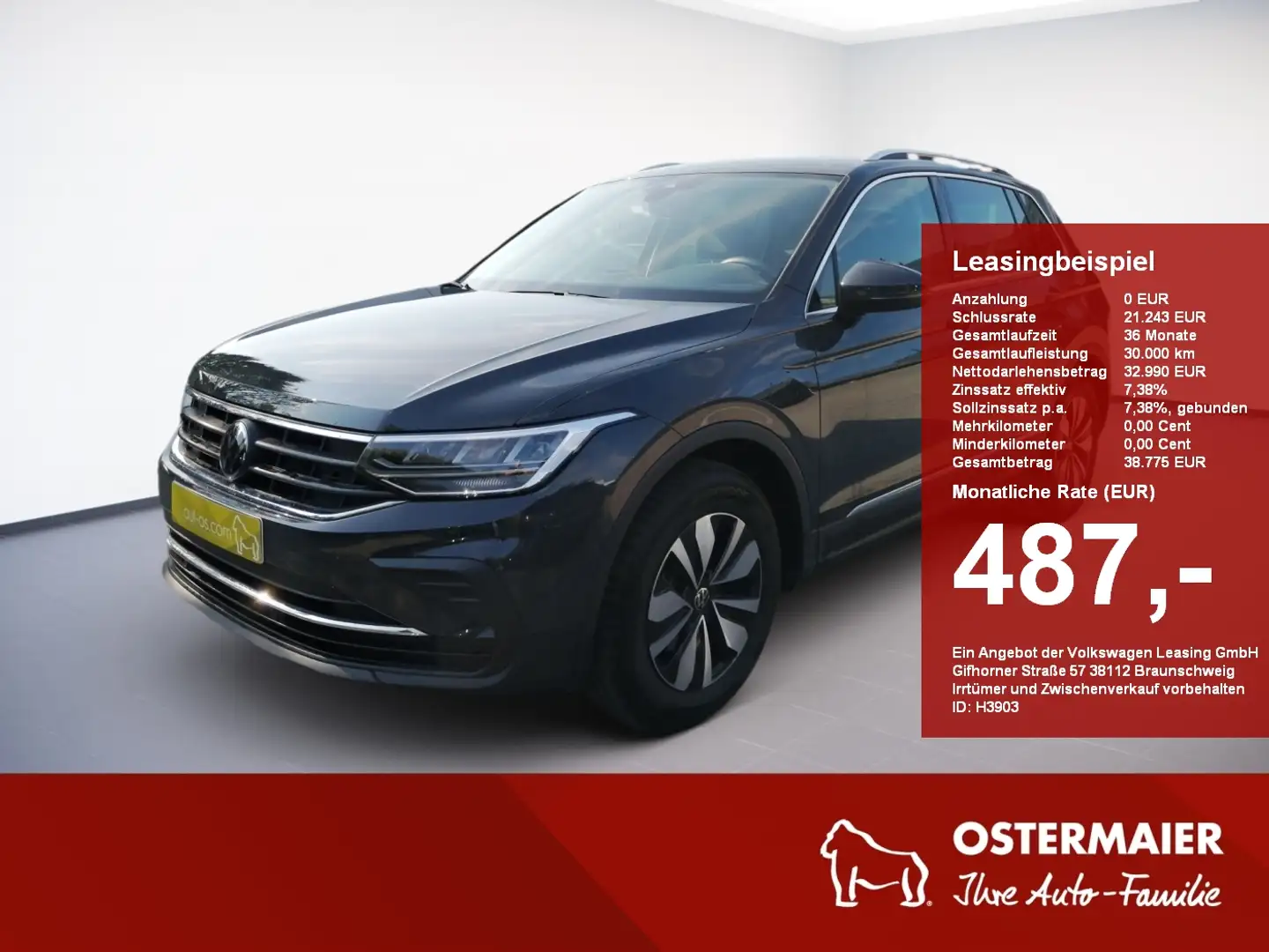 Volkswagen Tiguan MOVE 1.5TSI 150PS DSG ACC.2xPDC.LED.APP-C.LKRD-HZG Grau - 1