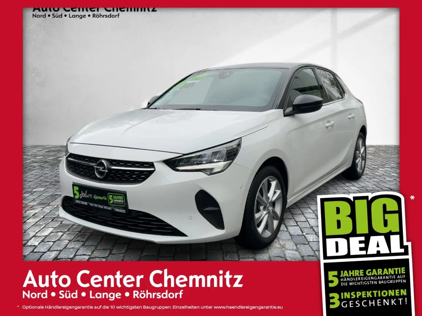 Opel Corsa F AT8 Elegance LED/StylePaket/SHZ/PDC Weiß - 1