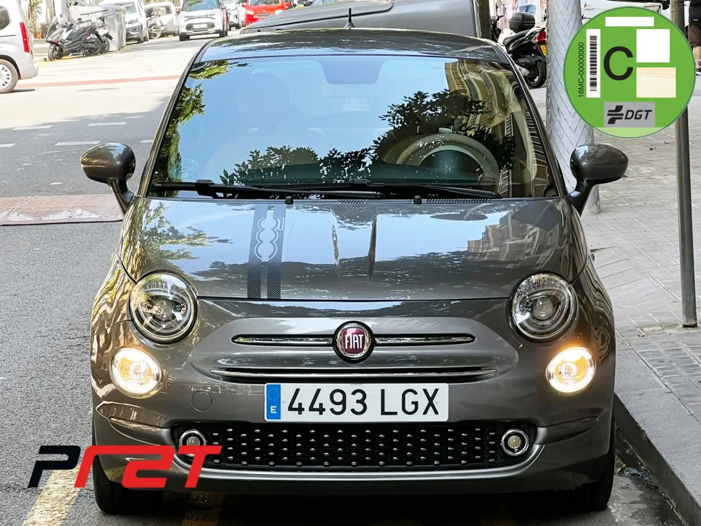 Fiat 500 1.2 Lounge Gris - 2