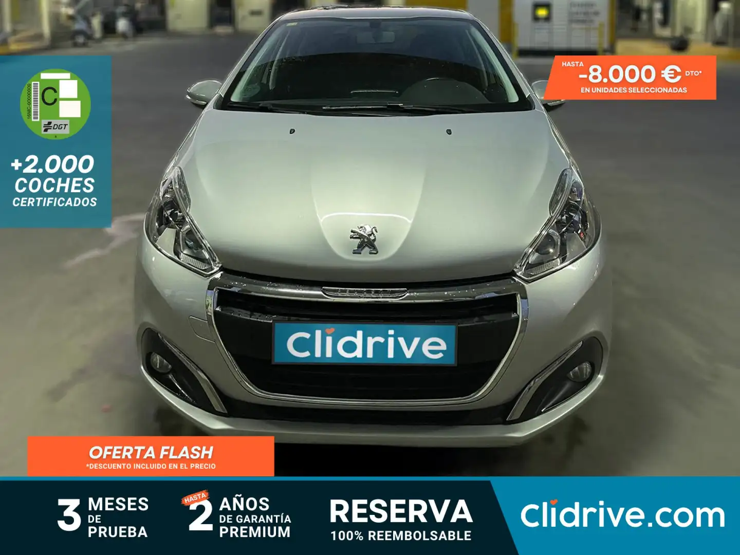 Peugeot 208 1.2 PureTech S&S Active 82 Gris - 1