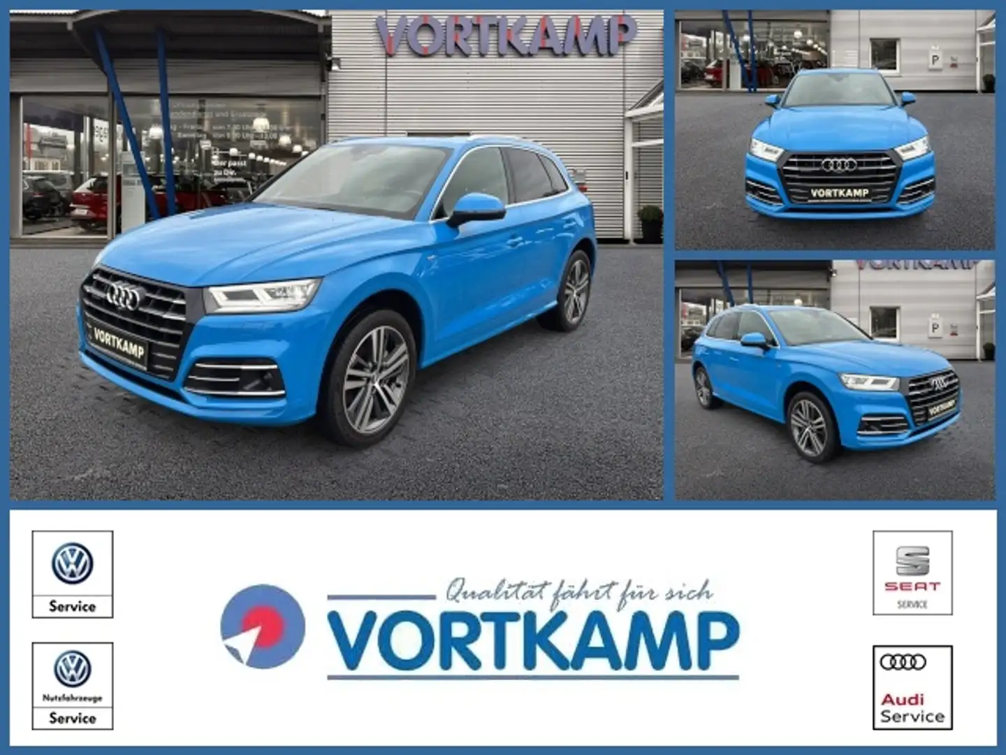 Audi Q5 55 TFSI e quattro sport S-Line Pano/Matrix Blau - 1