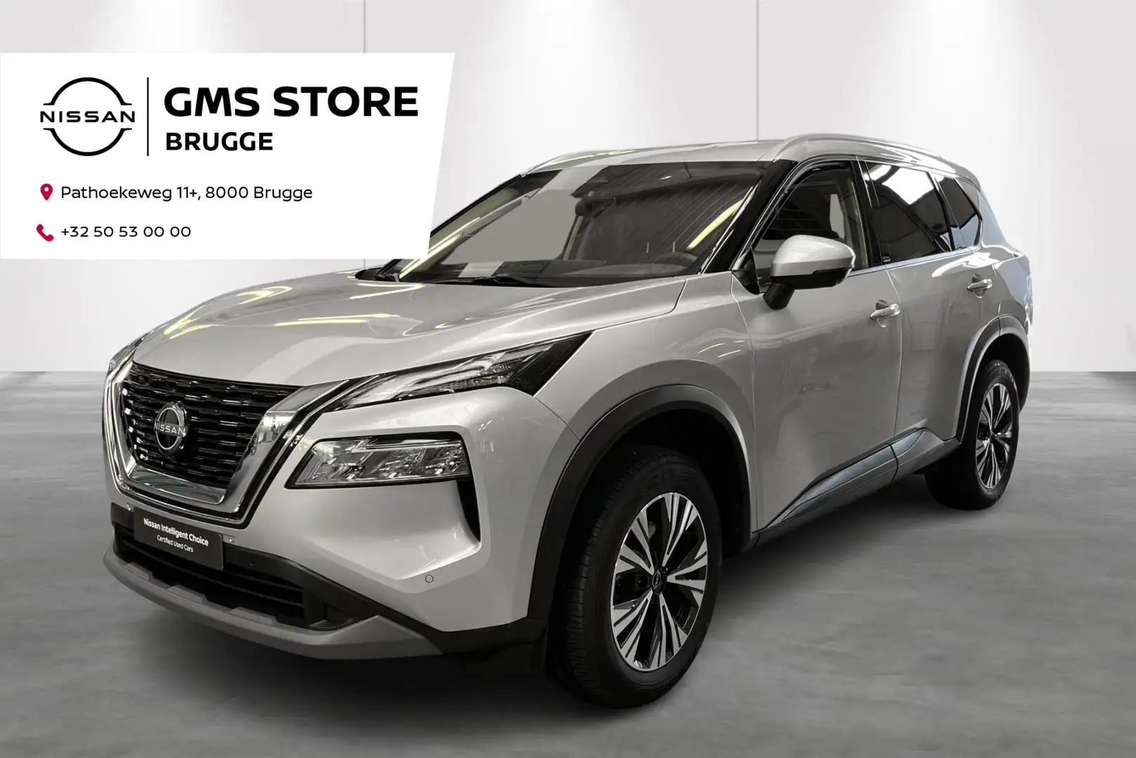 Nissan X-Trail Mild-Hybrid 163 X-Tronic N-Connecta 7-zit Zilver - 1