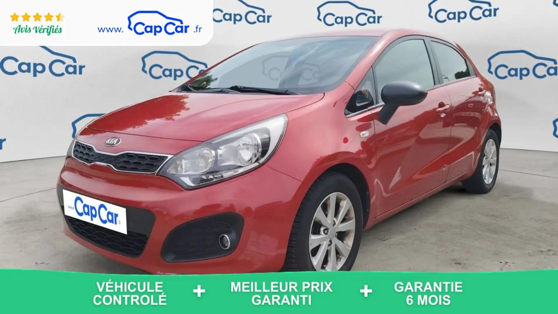 Kia Rio III 1.2 i-CVVT 85 Active Rouge - 1