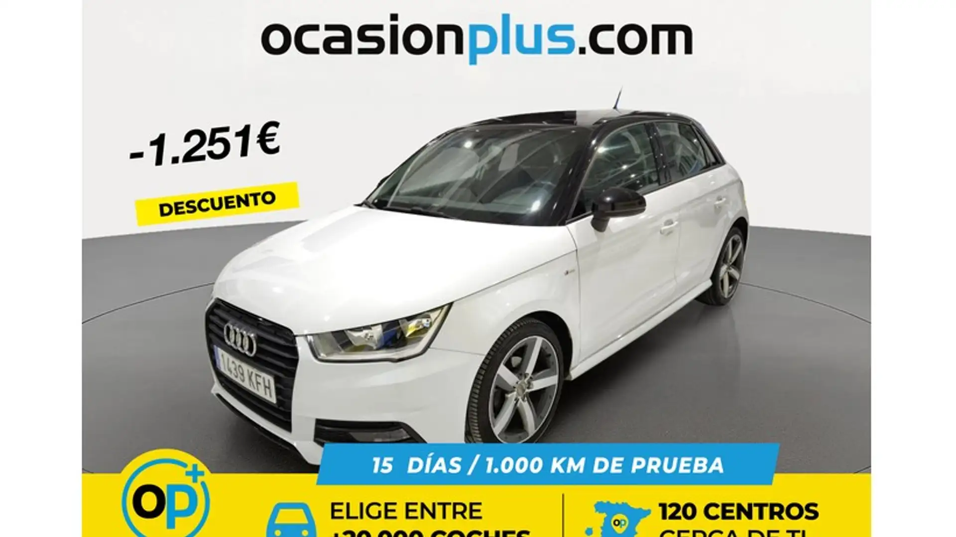 Audi A1 Sportback 1.0 TFSI Adrenalin S tronic Blanc - 1