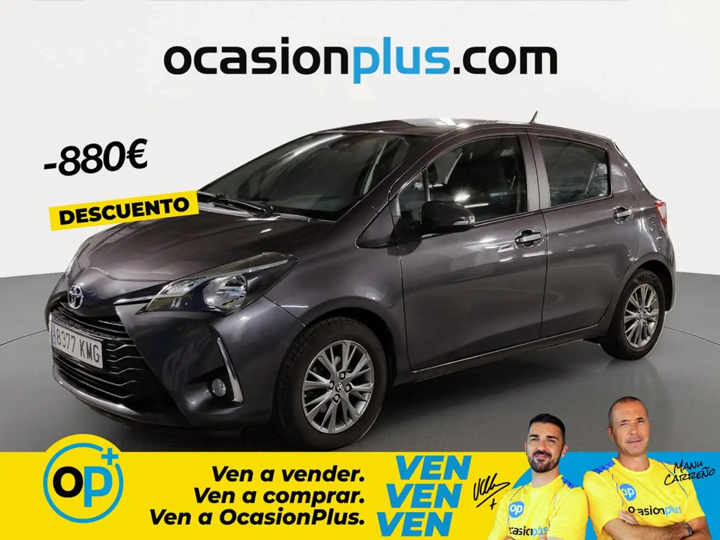 Toyota Yaris 1.0 Active Gris - 1