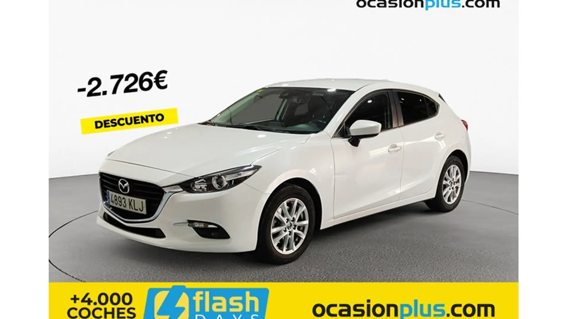 Mazda 3 2.0 Origin+Navegador 88kW Blanco - 1