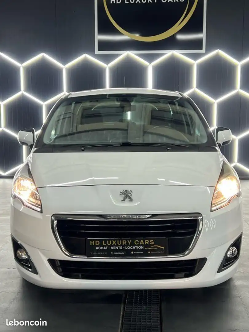 Peugeot 5008 1.6 E-HDI115 FAP ALLURE BOITE AUTO 7 PLACES Blanc - 2