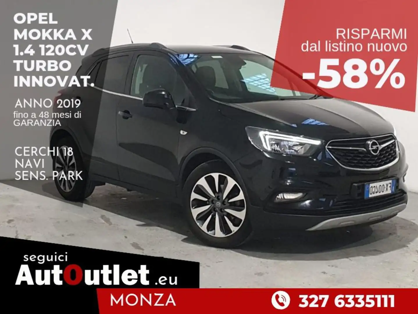 Opel Mokka X 1.4  120CV 4x2 Inn. G. TRAINO(Promo ROTTAMAZIONE) Negro - 1