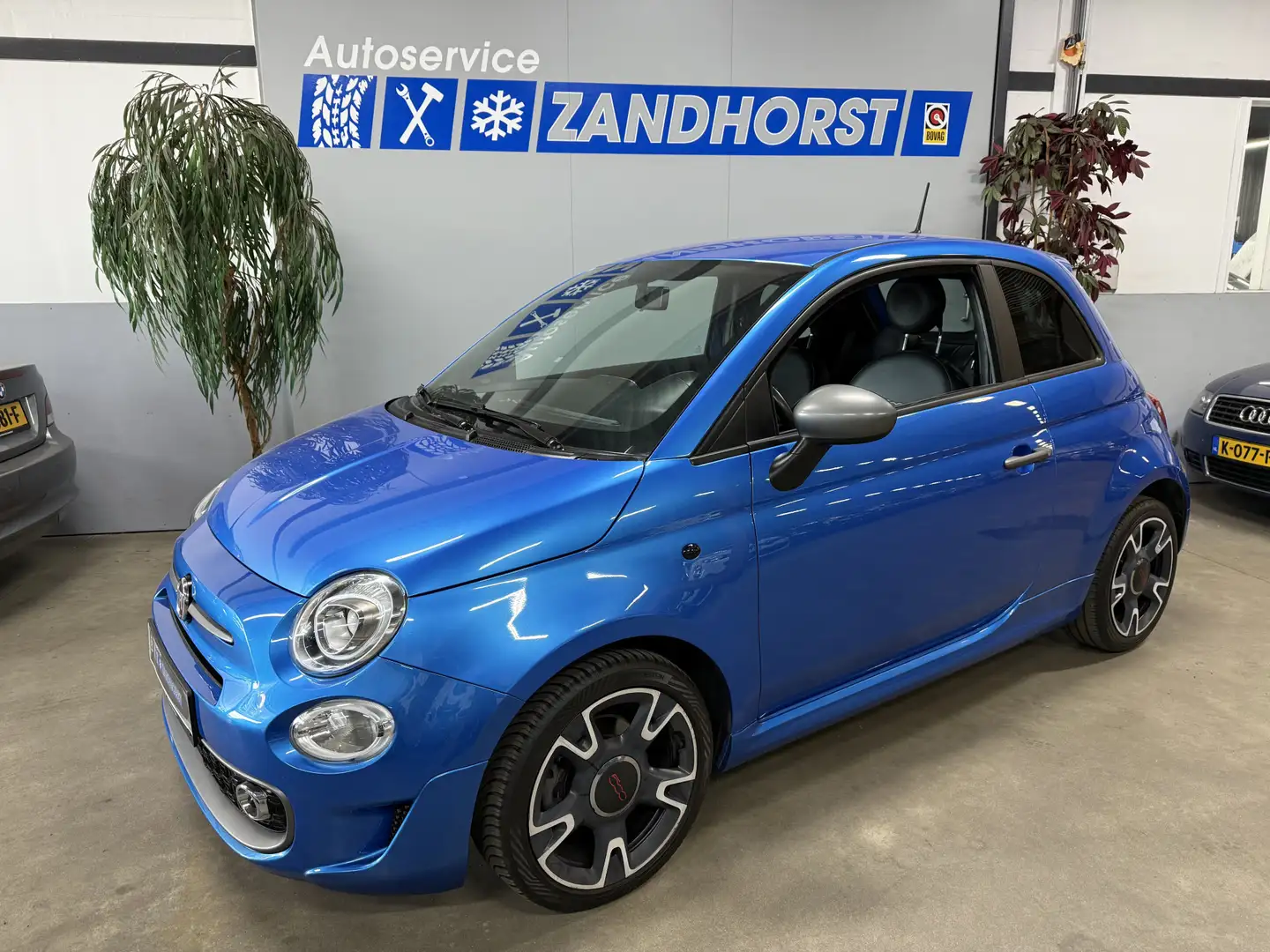 Fiat 500 0.9 TwinAir Turbo Sport // Autom. // Leer // Navi Bleu - 1
