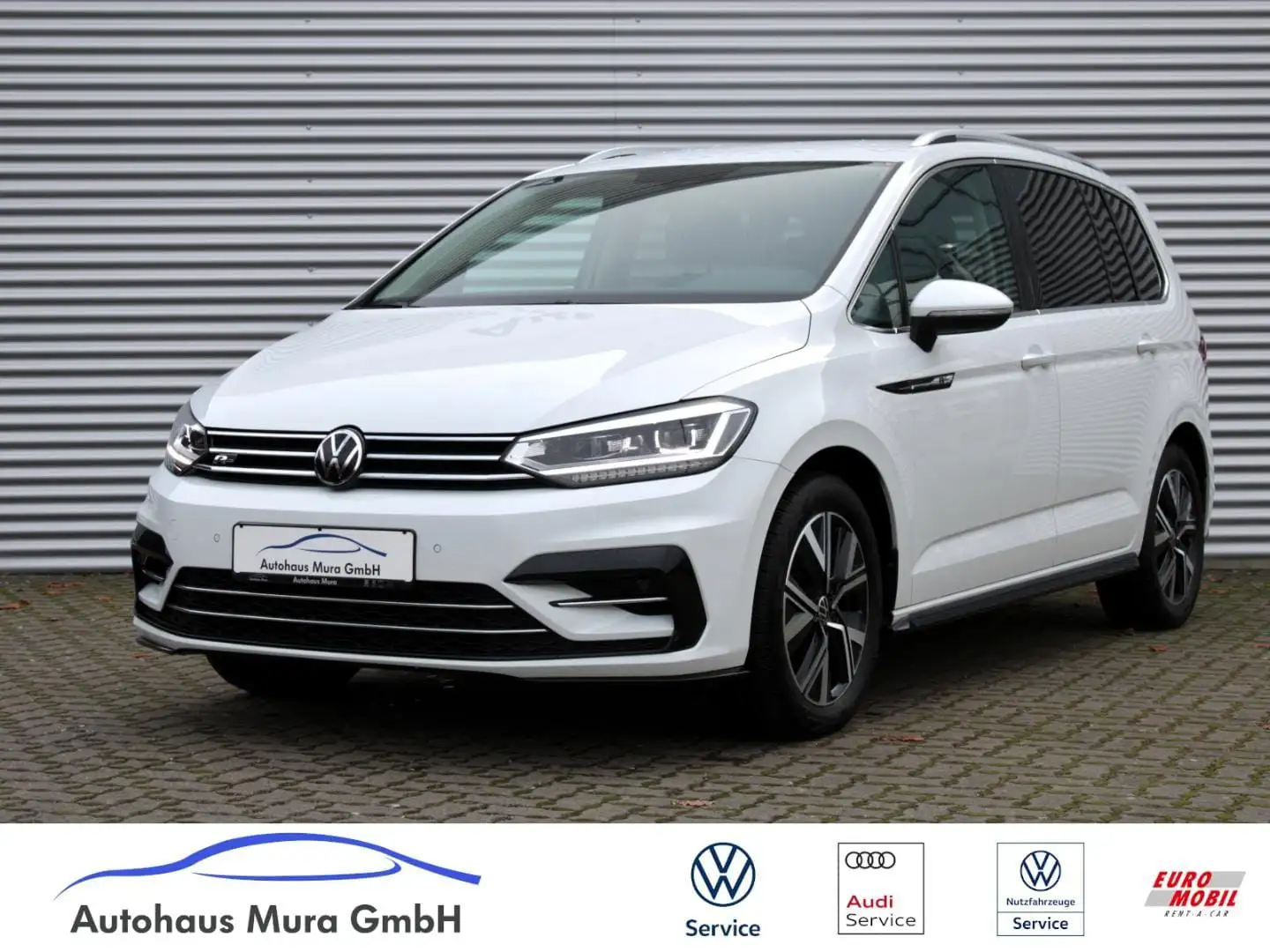 Volkswagen Touran Highline 1.5TSI DSG R-Line LED Navi RFK A Blanc - 1