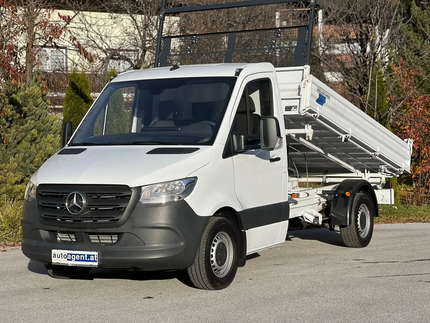 Mercedes-Benz Sprinter 319 CDI Meiller 3-Seiten Kipper Weiß - 1