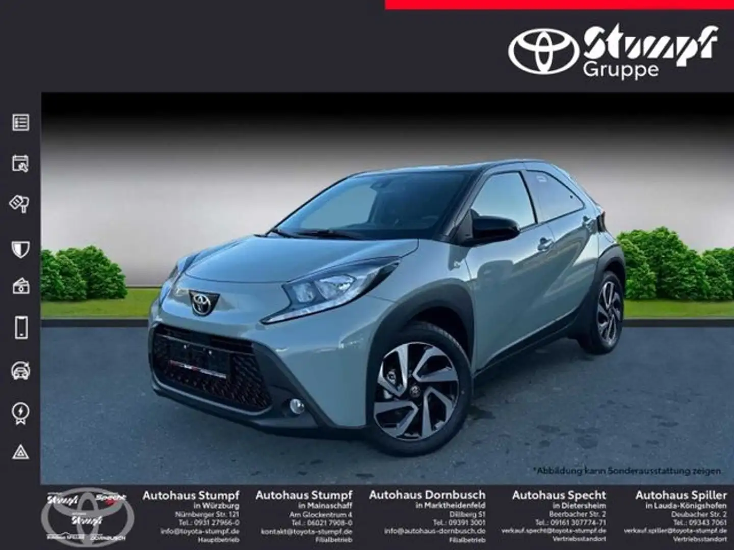 Toyota Aygo X 1.0 Team Deutschland Kamera+uvm. Groen - 1