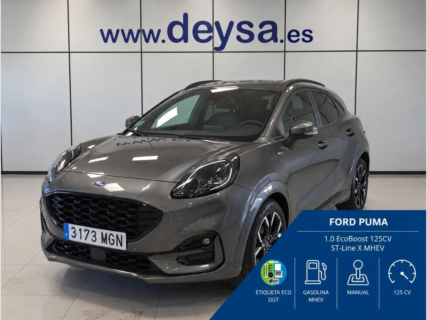 Ford Puma 1.0 EcoBoost MHEV ST-Line X 125 Gris - 1