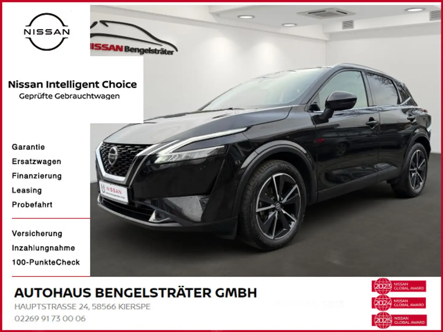 Nissan Qashqai 1.3 DIG-T Tekna+ Schwarz - 1
