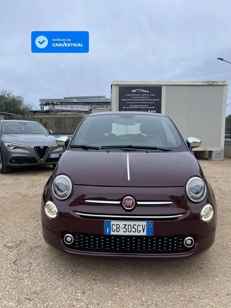 Fiat 500 500 1.0 hybrid Lounge 70cv Rosso - 1