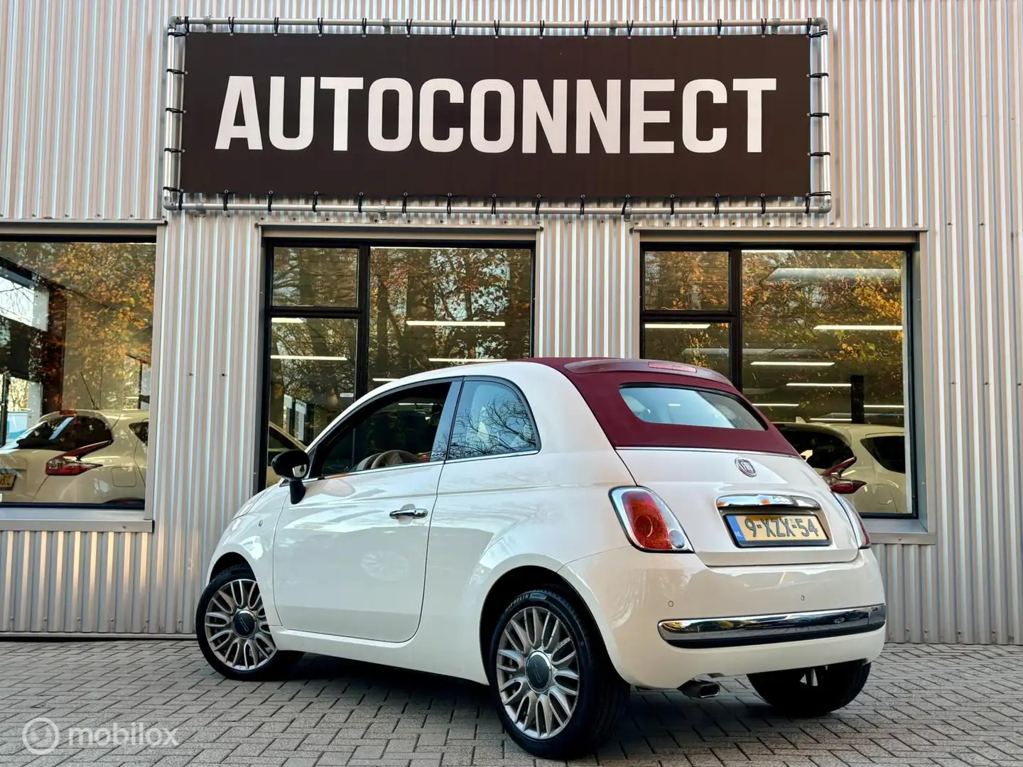 Fiat 500C 0.9 TwinAir Turbo. LEDER, PDC, CLIMA, XENON Blanc - 2