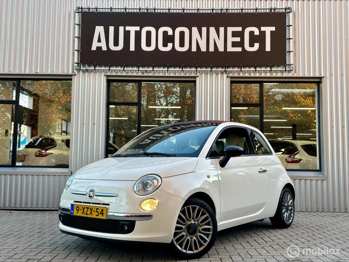 Fiat 500C 0.9 TwinAir Turbo. LEDER, PDC, CLIMA, XENON Blanc - 1