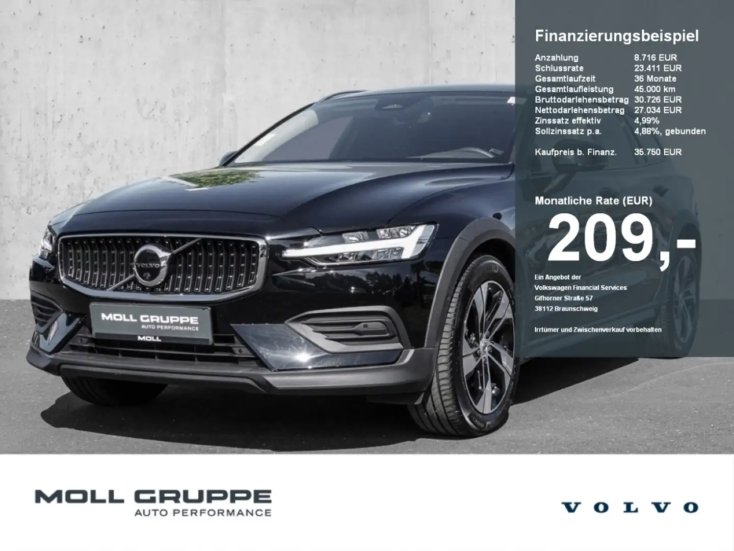 Volvo V60 Cross Country B4 AWD Plus Sthz. LED Negru - 1