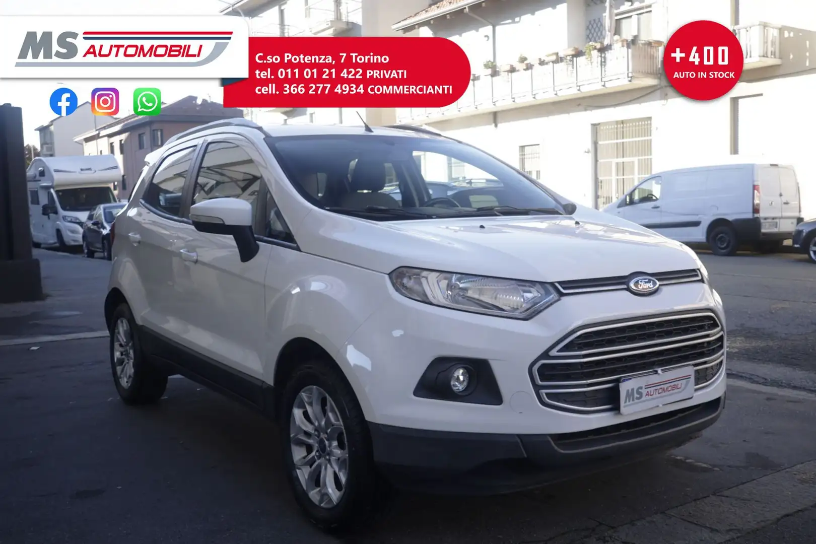 Ford EcoSport Ford EcoSport 1.5 TDCi 95 CV Titanium Unicopropri Alb - 1