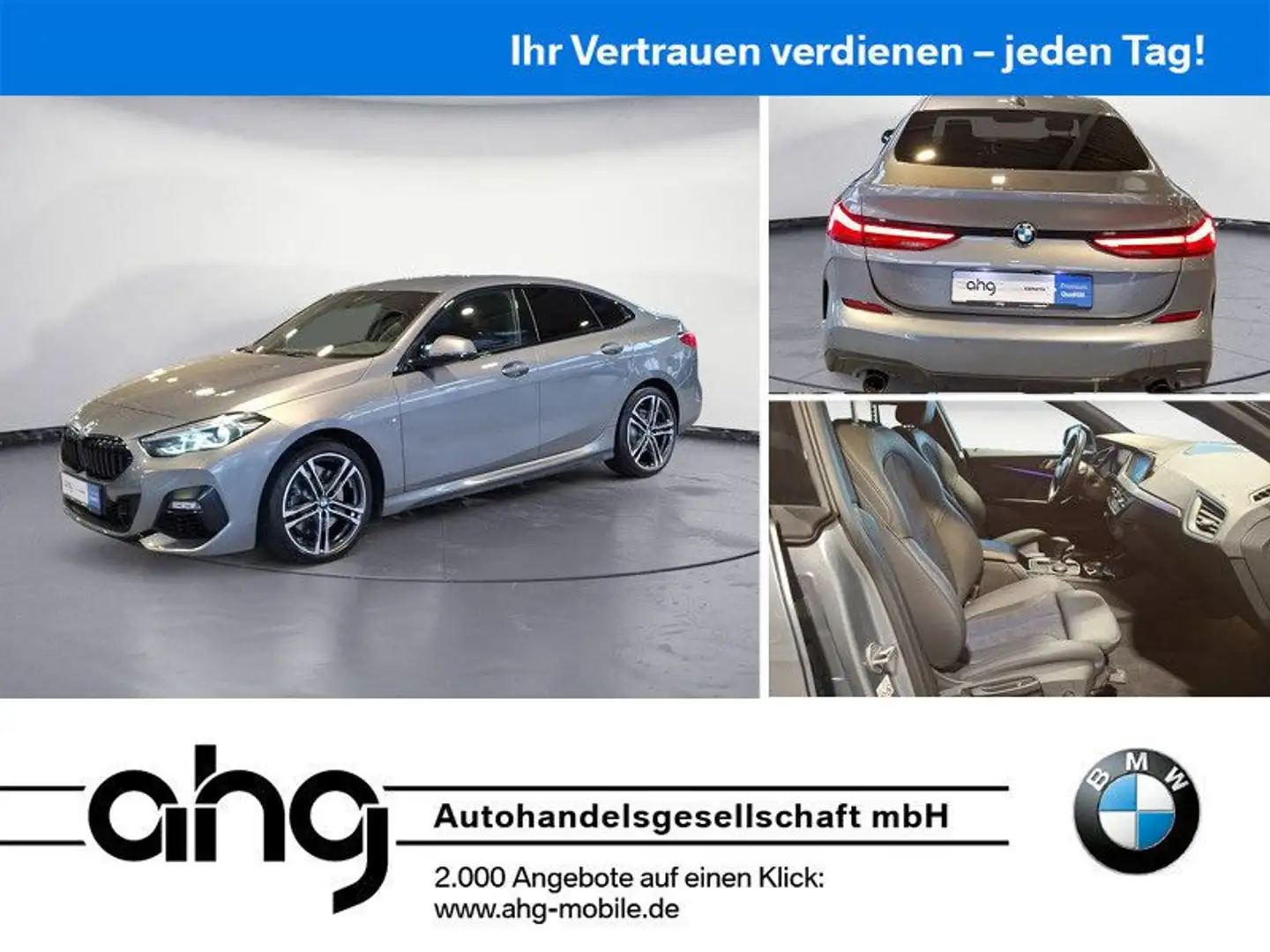 BMW 220i Gran Coupe M Sport Komfortzugang H&K Grau - 1