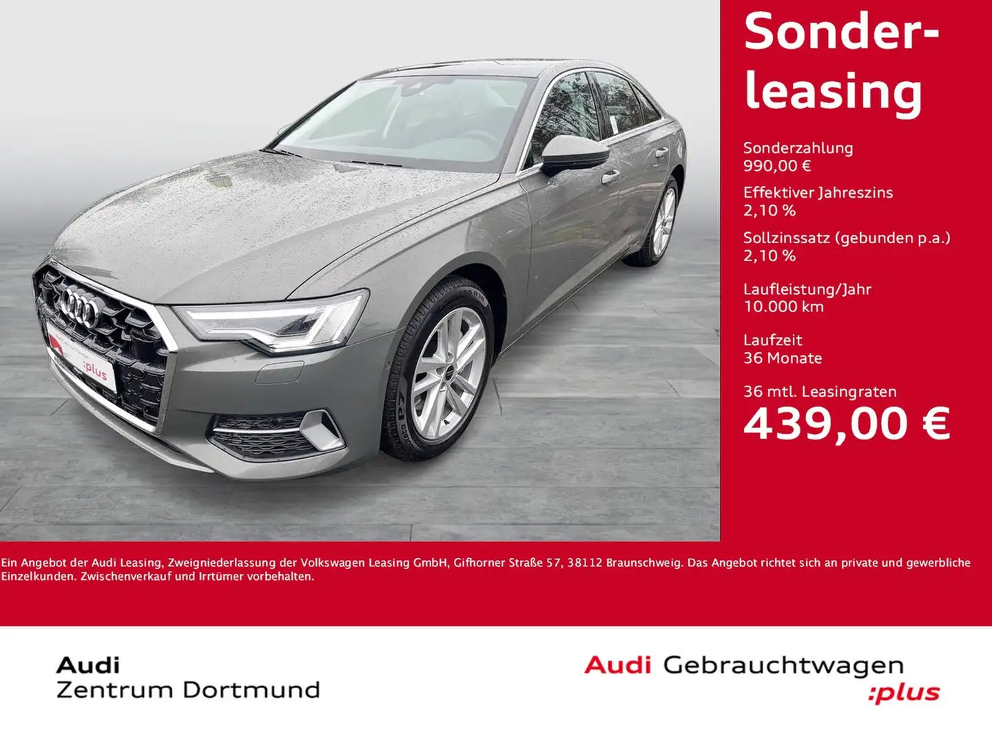Audi A6 50 quattro advanced PANO ACC LM18 NAVI+ Grau - 1