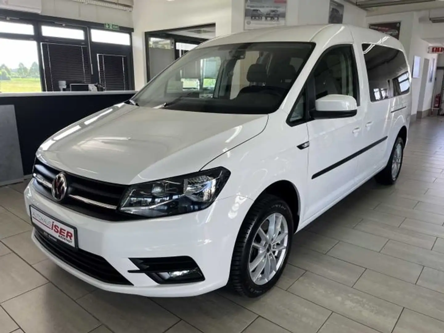 Volkswagen Caddy 2.0 TDI EU6d-T Trendline 7Sitzer Temp BT PDC Blanc - 2