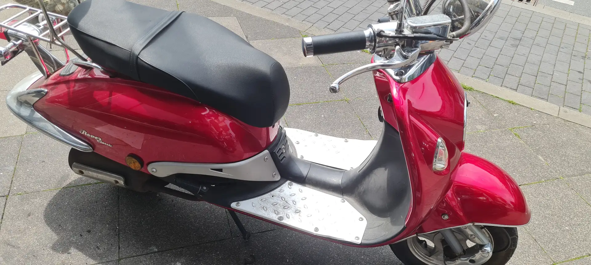 Sonstige Marken Znen Retro Roller 45 kmh Rot - 2