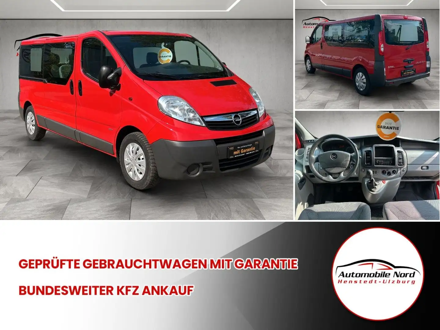 Opel Vivaro 2.0 Cdti L2 TOP GEPFLEGT+GARANTIE TÜV NEU Rood - 1