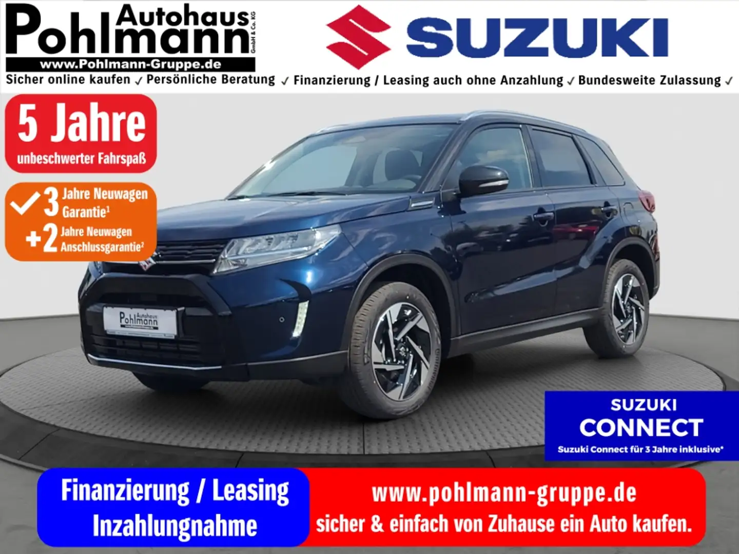Suzuki Vitara 1.4 HYBRID ALLGRIP Comfort+ Navi LED Apple CarPlay Bleu - 1